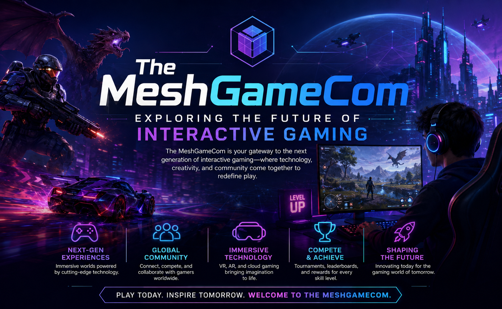 The MeshGameCom: Exploring the Future of Interactive Gaming