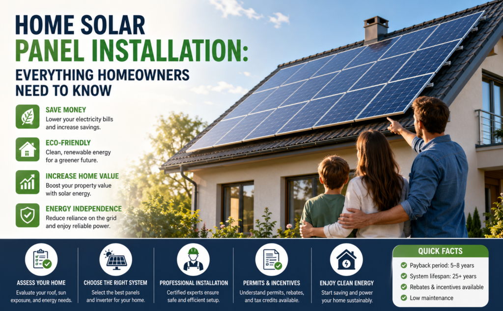 Home Solar Panel Installation: Everything Homeowners Need to Know Home Solar Panel Installation: Everything Homeowners Need to Know
