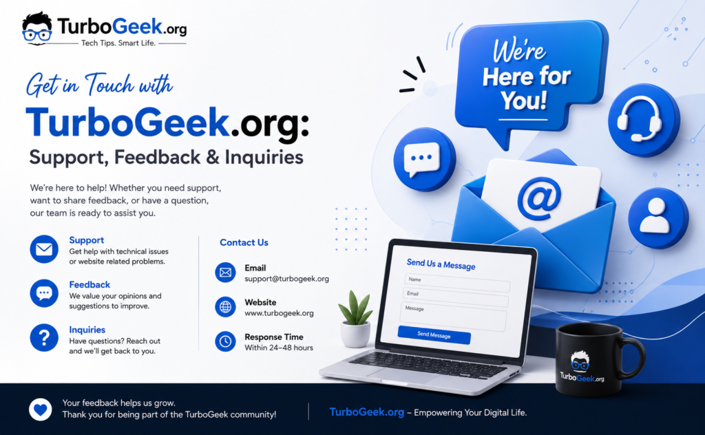 Get in Touch with TurboGeek.org: Support, Feedback & Inquiries