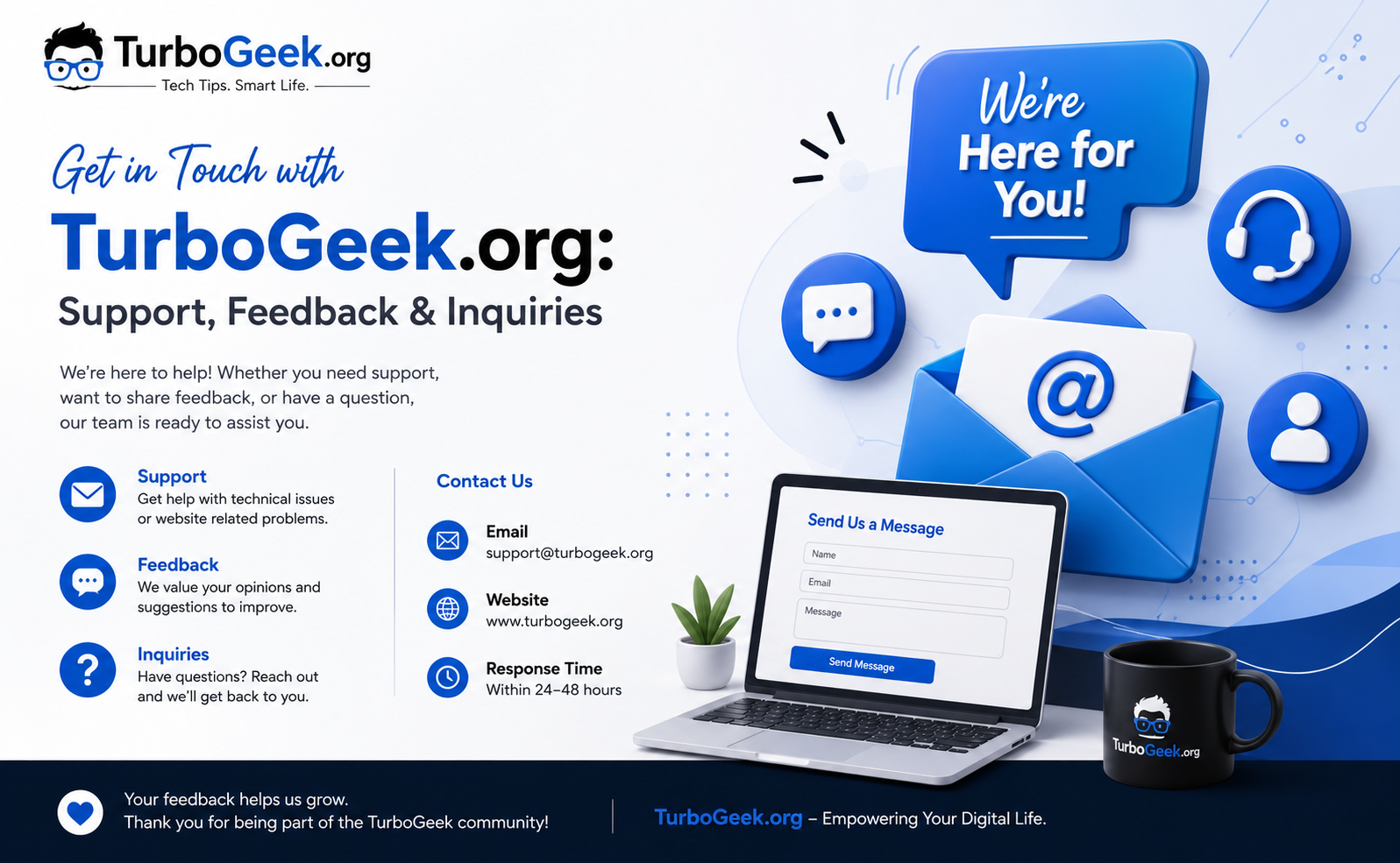 Get in Touch with TurboGeek.org: Support, Feedback & Inquiries