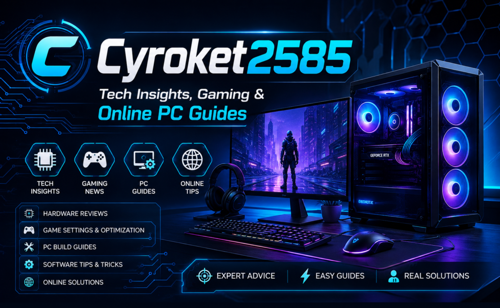 Cyroket2585 Tech Insights, Gaming & Online PC Guides Cyroket2585 Tech Insights, Gaming & Online PC Guides