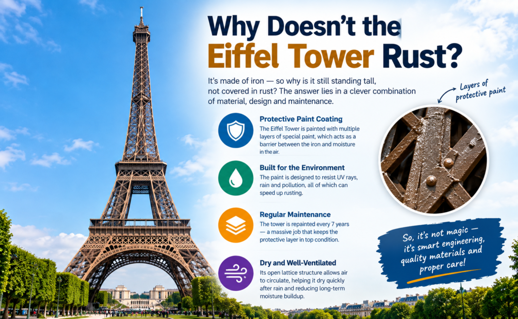 Why Doesn’t the Eiffel Tower Rust?