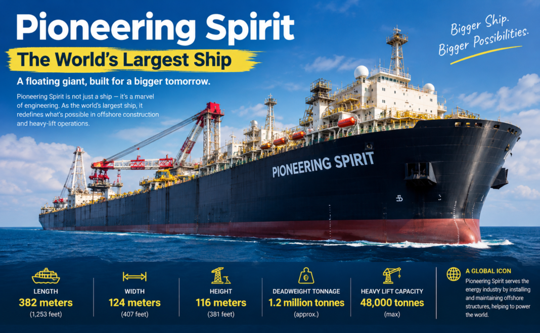 Pioneering Spirit: The World’s Largest Ship